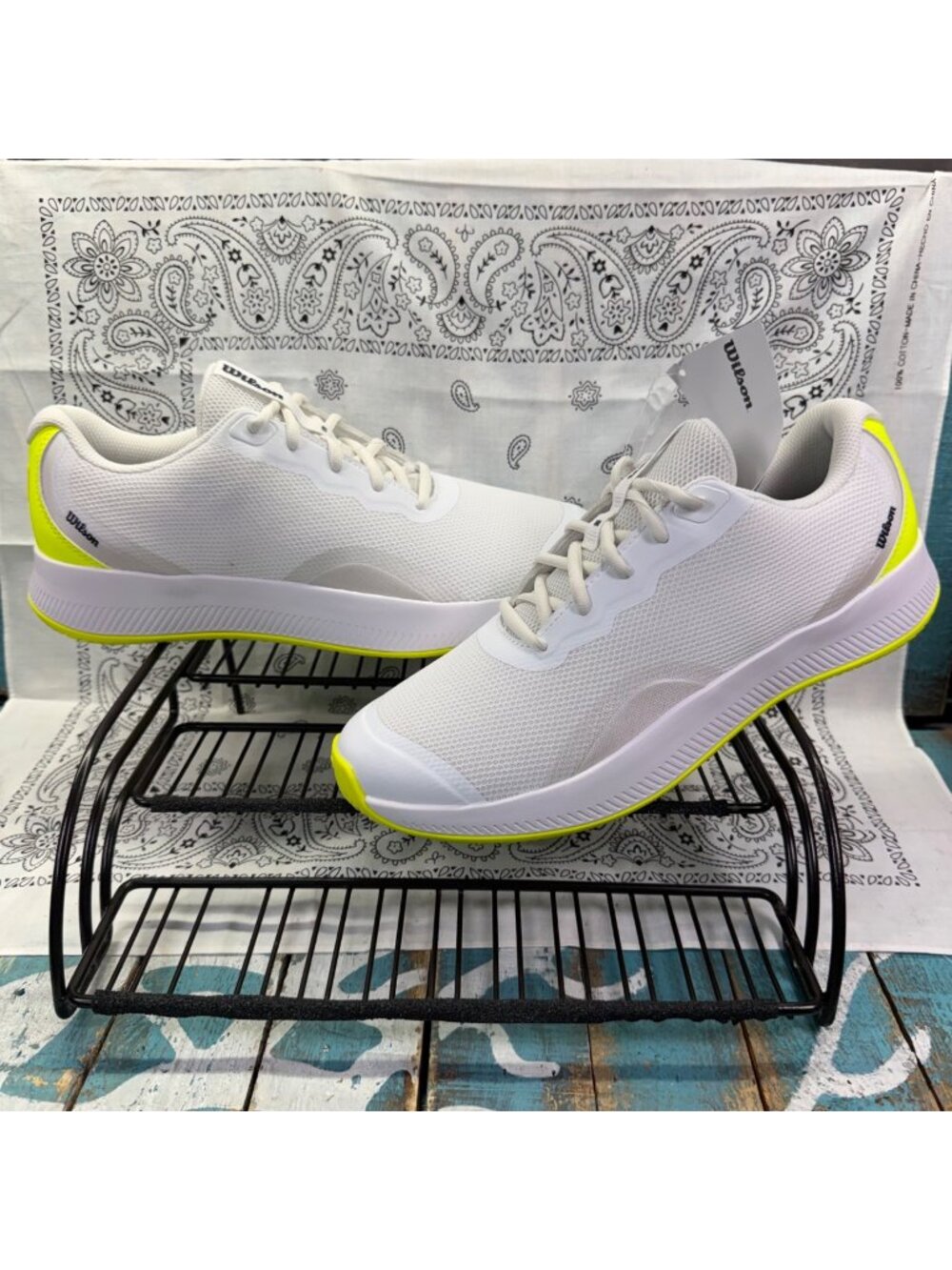 NEW WILSON Intrigue Lite Women's 10 Tennis/Pickleball Shoe White/Safety Yellow